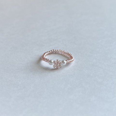pink beads ring