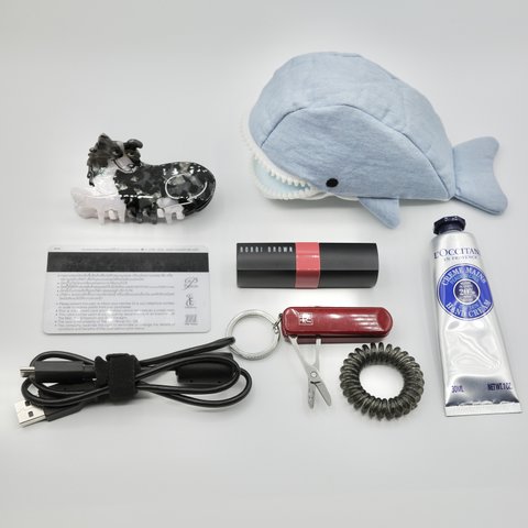 mini Whale Pouch (Light Blue) 食いしん坊くじら小物入れ