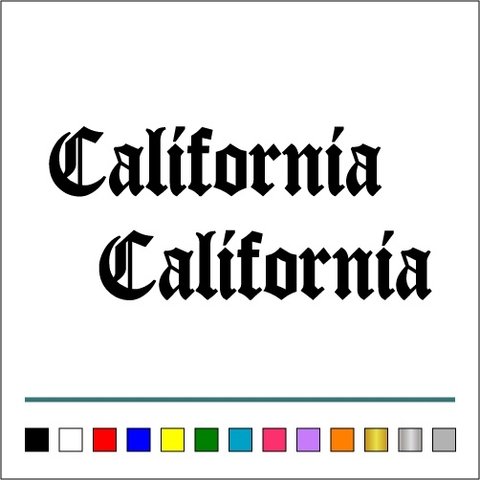 アメ車 ローライダー【 California 001 】ステッカー お得2枚セット  USDM JDM stance【カラー選択可】 送料無料♪