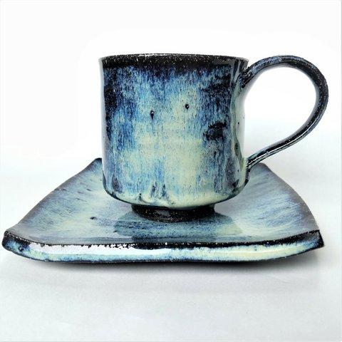 幻像的な青色のコーヒーカップ【ブルー】