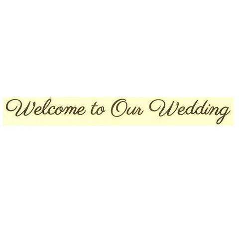 貼りやすいステッカー！　Welcome to Our Wedding 　ゴールド文字　ウェルカムスペース　ウェルカムボード