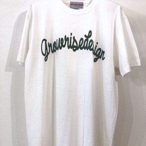 GROW RISE DESIGN　アーチロゴTシャツ（ホワイト）