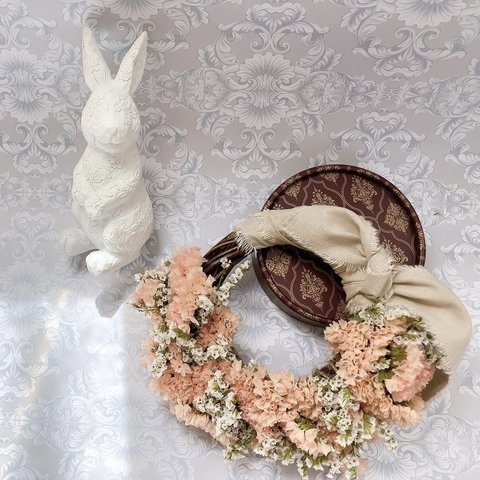 ❤︎ Palm size ❤︎ Dried flower half wreath ❤︎