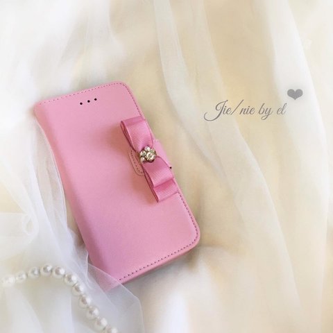 iPhone case ribbon bijou Ⅱ(Pink)
