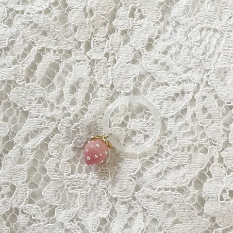 苺のアンブレラマーカー【ピンク】【pink】