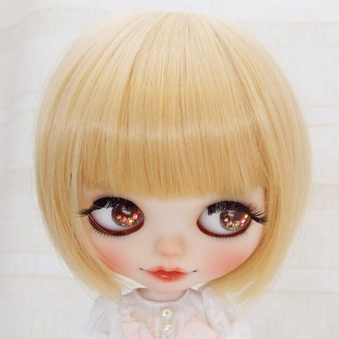 ネオブライス ウィッグ ドーリィボブ ハニーカスタード 10インチ/ドール Blythe 