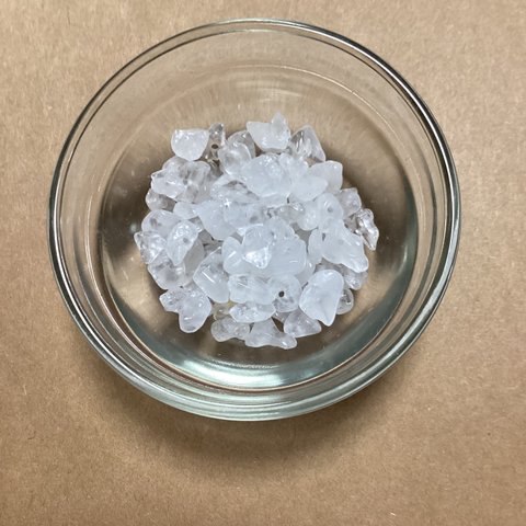 天然石　水晶さざれ石(穴あり)15g