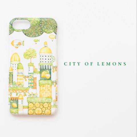ハードスマホケース「レモンの街」《ツヤあり》iPhoneケース