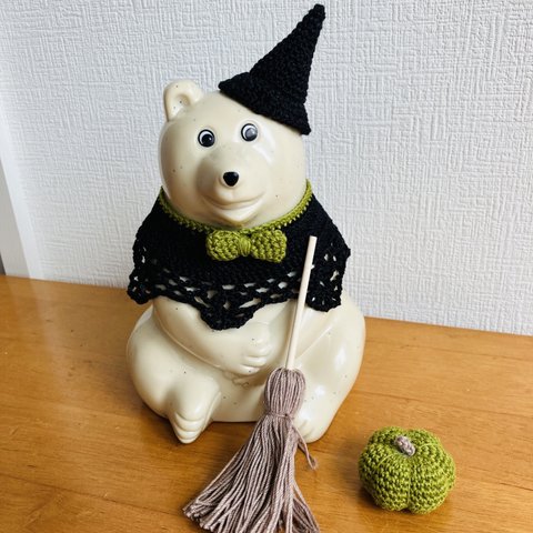 しろくま貯金箱　ハロウィン4点セット