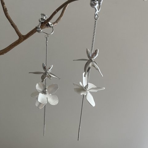 2 flower silver