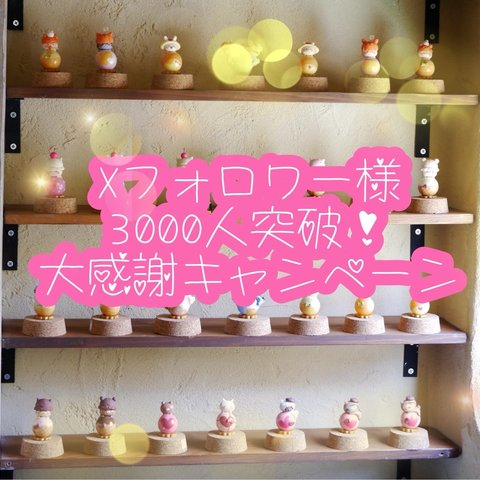 フォロワーさん3000人突破キャンペーン！ねこたまさんシングル3300円！！3個ご購入で送料無料！お一人様3個まで！(ガラスドーム付きは＋500円)※ねこたまさんの種類はランダムです