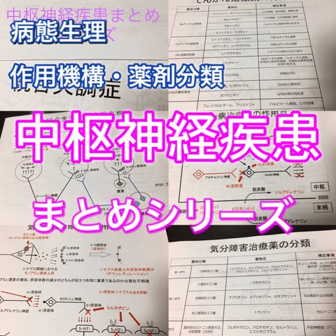 医療系学科定期試験、国家試験対策シリーズ【中枢神経疾患】まとめ資料