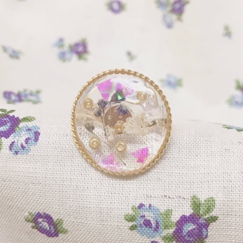 おおぶりvintage ring💜