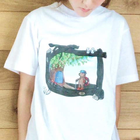 ぼくの旅　くま　Tシャツ 5.3oz