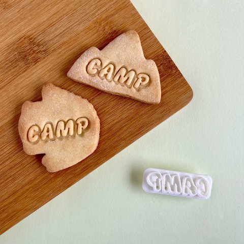 campスタンプ　アウトドア　キャンプ　グランピング 【クッキー型】