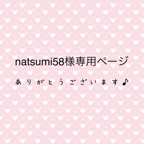 natsumi58様専用ページ