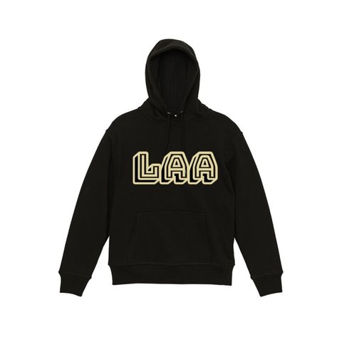 lobo hoodie "LAA"  ユニセックス【ブラック】