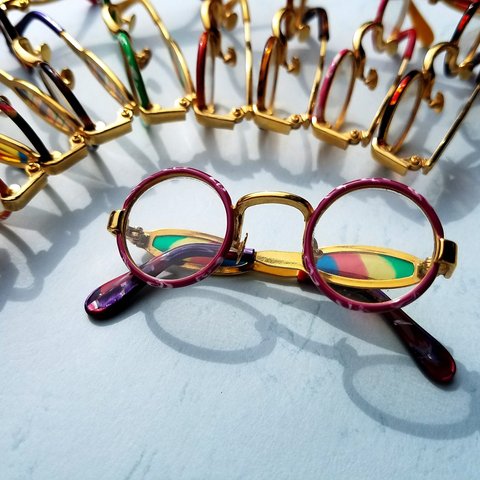 ちび眼鏡👓☆【薄紫】