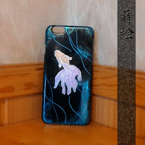 iPhoneケース：蒔絵の金魚