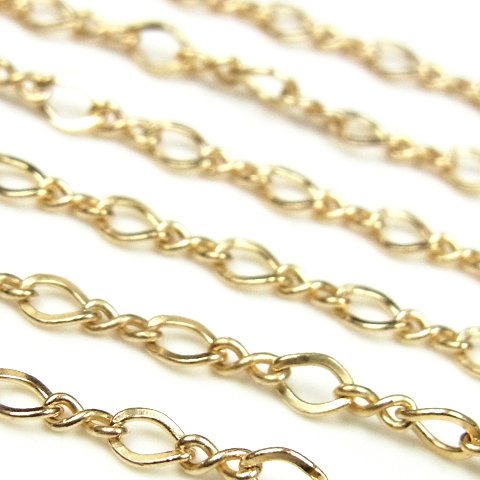 14KGF フィガロチェーン 3.0mm typeA 【10cm販売】(14K-CH55-FAZ30