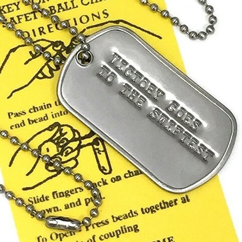 名言 格言 DOGTAG ドッグタグ 先手必勝 DP-059 USA 新品