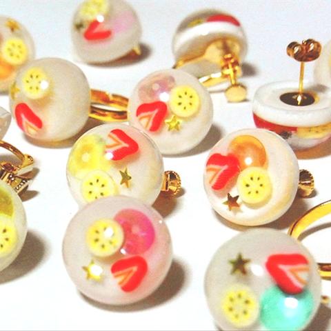 ミルクゼリー ピアス/イヤリング