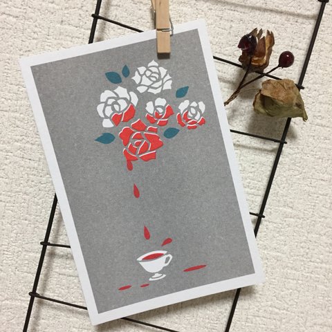 イラストカード【バラ】