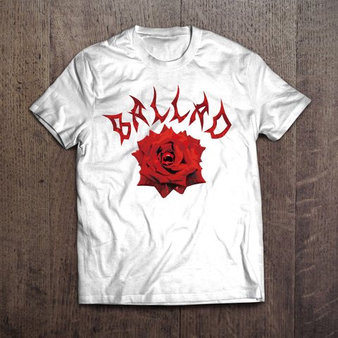 ダジャレ音楽Tシャツ「BALLAD」