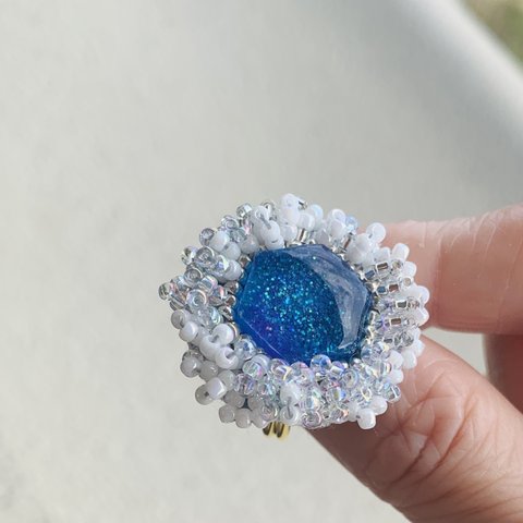 ビーズ刺繍リング　Sirius〜シリウス〜再販