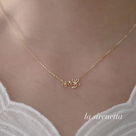 受注製作 ＊ watermark flower necklace