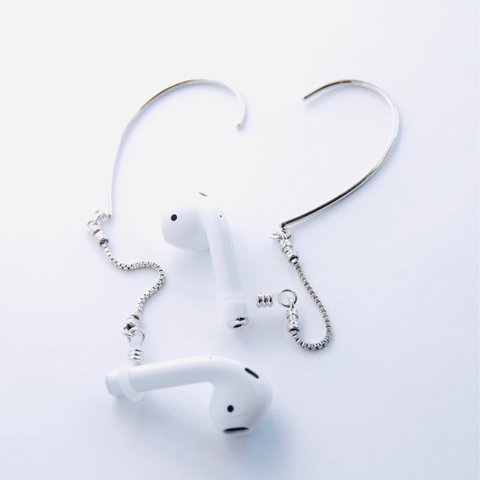 PodsTail イヤーフック｢Venezia｣(ベネチアンチェーン) ☆AirPods 落下防止☆