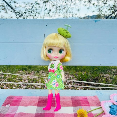 ○受注生産○Blythe outfit ꔛメロンメロンワンピースBꔛ♥supipi39