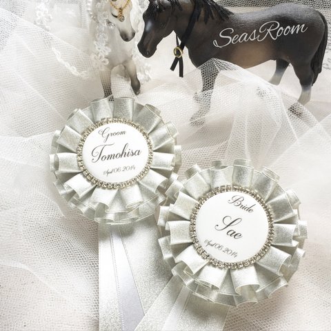 wedding jewelry  bridalrosette-silver-✴︎