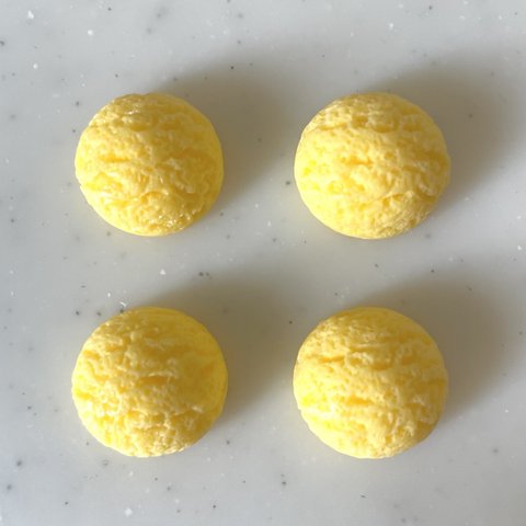 Lemon Yellow Ice Cream Cabochons 