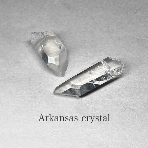 Arkansas crystal：timelink・DT・ET/ アーカンソー産水晶 26：タイムリンク・他 ( 2個セット )