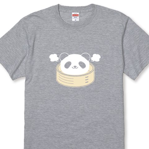 【パンダＴシャツ】 ふんわり♪パンダ肉まんＴシャツ  全3色 半袖Ｔシャツ ぱんだティーシャツ