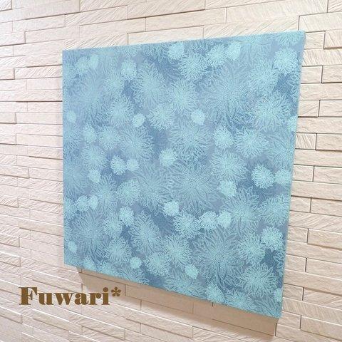 【45×45cm】軽量ファブリックパネル_大輪の花（Aquarium）　P6-3