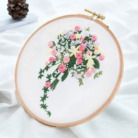 8お花刺繍作成キット