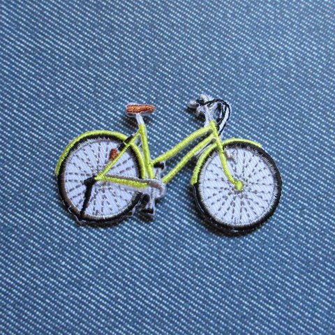 刺繍ワッペン　自転車