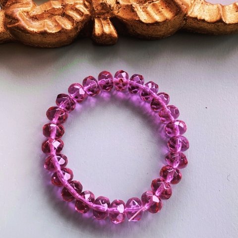 再入荷【1連25コセット】JIRI＊IVANA#czech beads#チェコビーズ　rondel9✖️6㍉ daydream light purple24f