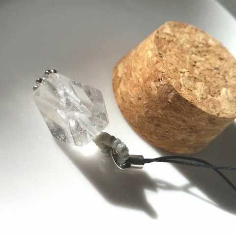 水晶  天然石 キャンディストラップ