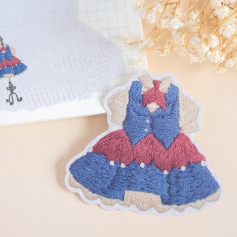 ダイカットメモ - 刺繍のお洋服 No.3