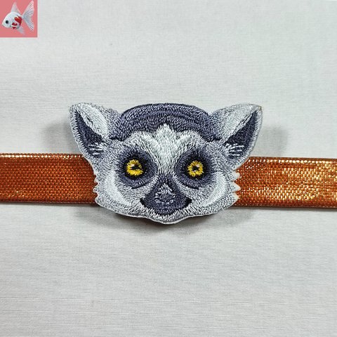 ◆モモンガの刺繍帯留め飾り②