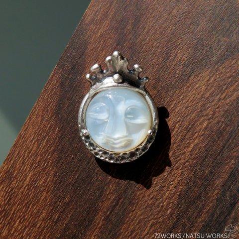 ムーンストーン ブローチ / Face Moonstone Brooch