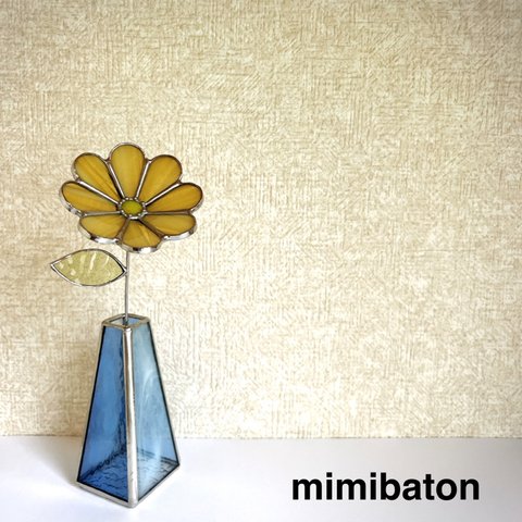 ⚫︎受注製作⚫︎mimibaton ＊ステンドグラスフラワー＊