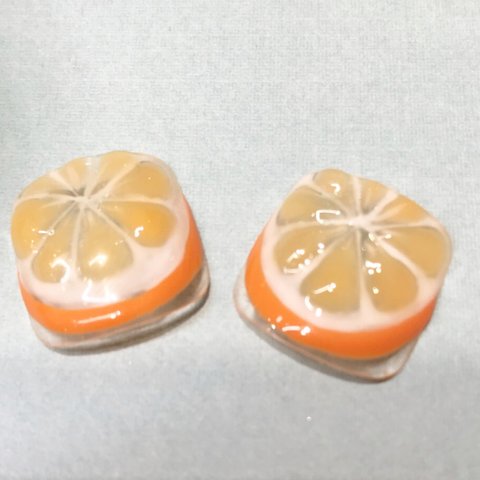 再販！フットネイルチップオレンジ