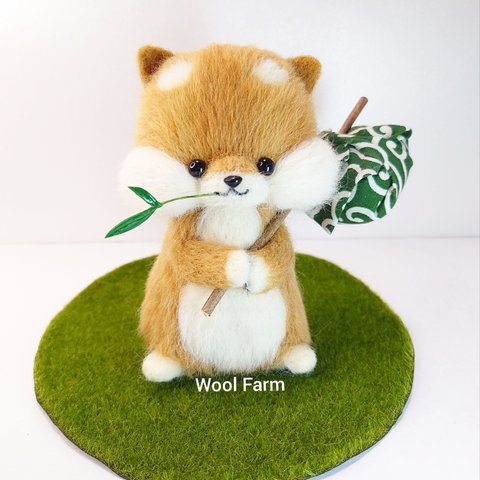 さすらい柴犬　羊毛フェルト 〜Wool Farm〜