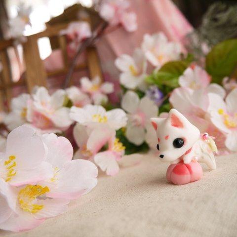 桜狛犬のフィギュア♪（遊桜）