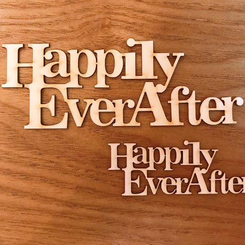 [Happily ever after]タイトルチップボード 大（2個入り