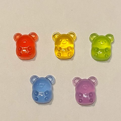 グミベア　デコパーツ　5個